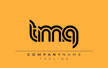 TMQ Yaratıcı Eşsiz Modern Harf Logosu Tasarımı. Benzersiz bir harf dizaynına sahip stilize logo, soyut minimalist estetik ve modern cazibe sunar.
