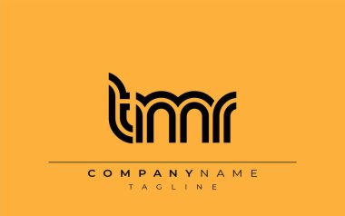 TMR Yaratıcı Eşsiz Modern Harf Logosu Tasarımı. Benzersiz bir harf dizaynına sahip stilize logo, soyut minimalist estetik ve modern cazibe sunar.