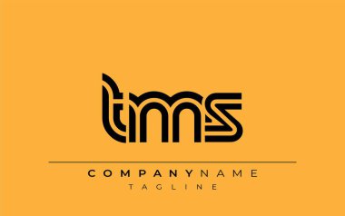 TMS Yaratıcı Eşsiz Modern Harf Logosu Tasarımı. Benzersiz bir harf dizaynına sahip stilize logo, soyut minimalist estetik ve modern cazibe sunar.
