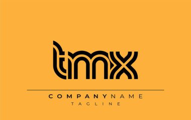 TMX Yaratıcı Eşsiz Modern Harf Logosu Tasarımı. Benzersiz bir harf dizaynına sahip stilize logo, soyut minimalist estetik ve modern cazibe sunar.