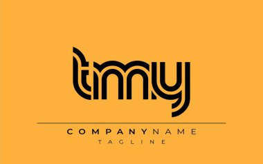 TMY Yaratıcı Eşsiz Modern Harf Logosu Tasarımı. Benzersiz bir harf dizaynına sahip stilize logo, soyut minimalist estetik ve modern cazibe sunar.