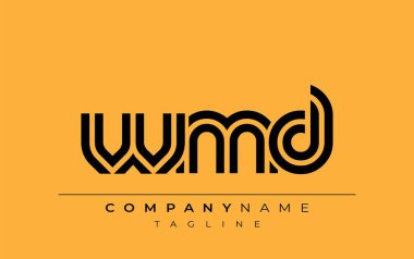 Kitle İmha Silahları Yaratıcı Modern Harf Logosu Tasarımı. Benzersiz bir harf dizaynına sahip stilize logo, soyut minimalist estetik ve modern cazibe sunar.