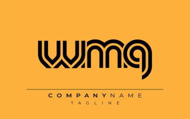 WMQ Yaratıcı Eşsiz Modern Harf Logosu Tasarımı. Benzersiz bir harf dizaynına sahip stilize logo, soyut minimalist estetik ve modern cazibe sunar.