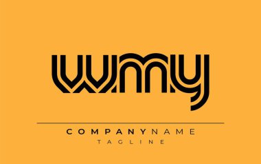 WMY Yaratıcı Eşsiz Modern Harf Logosu Tasarımı. Benzersiz bir harf dizaynına sahip stilize logo, soyut minimalist estetik ve modern cazibe sunar.