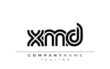 XMD Yaratıcı Eşsiz Modern Harf Logosu Tasarımı. Benzersiz bir harf dizaynına sahip stilize logo, soyut minimalist estetik ve modern cazibe sunar.