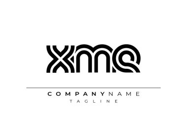 XME Yaratıcı Eşsiz Modern Harf Logosu Tasarımı. Benzersiz bir harf dizaynına sahip stilize logo, soyut minimalist estetik ve modern cazibe sunar.