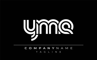 YME Yaratıcı Eşsiz Modern Harf Logosu Tasarımı. Benzersiz bir harf dizaynına sahip stilize logo, soyut minimalist estetik ve modern cazibe sunar.