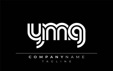 YMG Yaratıcı Eşsiz Modern Harf Logosu Tasarımı. Benzersiz bir harf dizaynına sahip stilize logo, soyut minimalist estetik ve modern cazibe sunar.