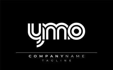 YMO Yaratıcı Eşsiz Modern Harf Logosu Tasarımı. Benzersiz bir harf dizaynına sahip stilize logo, soyut minimalist estetik ve modern cazibe sunar.