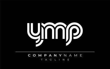YMP Yaratıcı Eşsiz Modern Harf Logosu Tasarımı. Benzersiz bir harf dizaynına sahip stilize logo, soyut minimalist estetik ve modern cazibe sunar.