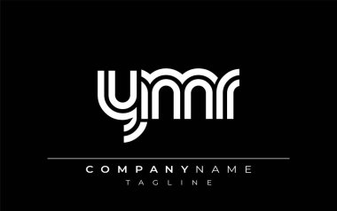 YMR Yaratıcı Eşsiz Modern Harf Logosu Tasarımı. Benzersiz bir harf dizaynına sahip stilize logo, soyut minimalist estetik ve modern cazibe sunar.