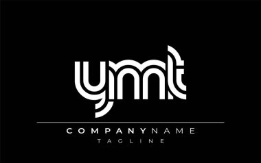 YMT Yaratıcı Eşsiz Modern Harf Logosu Tasarımı. Benzersiz bir harf dizaynına sahip stilize logo, soyut minimalist estetik ve modern cazibe sunar.