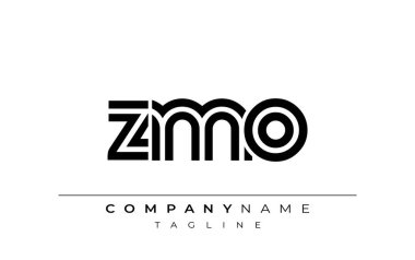 ZMO Yaratıcı Eşsiz Modern Harf Logosu Tasarımı. Benzersiz bir harf dizaynına sahip stilize logo, soyut minimalist estetik ve modern cazibe sunar.