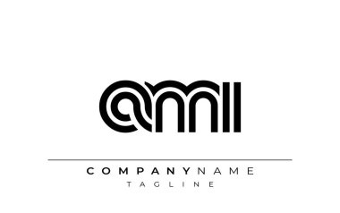 AMI Yaratıcı Eşsiz Modern Harf Logosu Tasarımı. Benzersiz bir harf dizaynına sahip stilize logo, soyut minimalist estetik ve modern cazibe sunar.