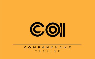 COI Yaratıcı Eşsiz Modern Harf Logosu Tasarımı. Benzersiz bir harf dizaynına sahip stilize logo, soyut minimalist estetik ve modern cazibe sunar.