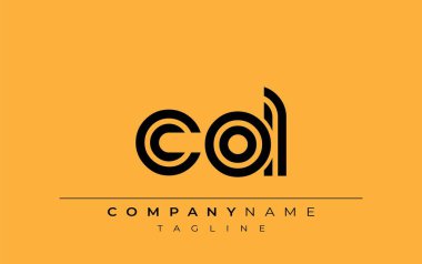 COL Yaratıcı Eşsiz Modern Harf Logosu Tasarımı. Benzersiz bir harf dizaynına sahip stilize logo, soyut minimalist estetik ve modern cazibe sunar.