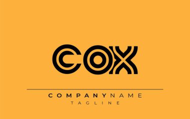 COX Yaratıcı Eşsiz Modern Harf Logosu Tasarımı. Benzersiz bir harf dizaynına sahip stilize logo, soyut minimalist estetik ve modern cazibe sunar.