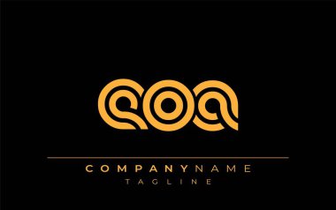 EOA Yaratıcı Eşsiz Modern Harf Logosu Tasarımı. Benzersiz bir harf dizaynına sahip stilize logo, soyut minimalist estetik ve modern cazibe sunar.