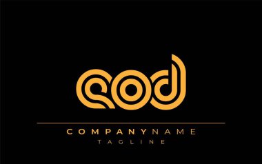 EOD Yaratıcı Eşsiz Modern Harf Logosu Tasarımı. Benzersiz bir harf dizaynına sahip stilize logo, soyut minimalist estetik ve modern cazibe sunar.