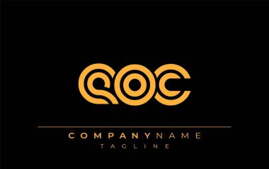 EOC Yaratıcı Eşsiz Modern Harf Logosu Tasarımı. Benzersiz bir harf dizaynına sahip stilize logo, soyut minimalist estetik ve modern cazibe sunar.