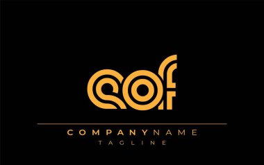 EOF Yaratıcı Eşsiz Modern Harf Logosu Tasarımı. Benzersiz bir harf dizaynına sahip stilize logo, soyut minimalist estetik ve modern cazibe sunar.