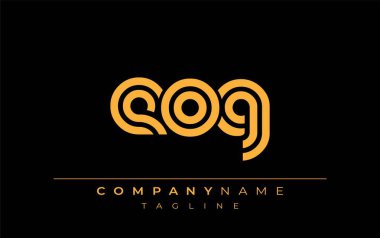 EOG Yaratıcı Eşsiz Modern Harf Logosu Tasarımı. Benzersiz bir harf dizaynına sahip stilize logo, soyut minimalist estetik ve modern cazibe sunar.