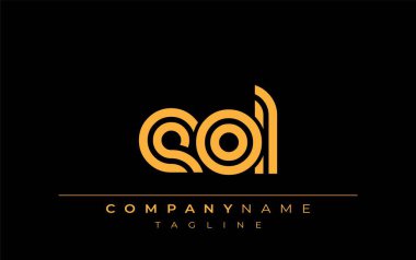 EOL Yaratıcı Eşsiz Modern Harf Logosu Tasarımı. Benzersiz bir harf dizaynına sahip stilize logo, soyut minimalist estetik ve modern cazibe sunar.