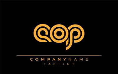 EOP Yaratıcı Eşsiz Modern Harf Logosu Tasarımı. Benzersiz bir harf dizaynına sahip stilize logo, soyut minimalist estetik ve modern cazibe sunar.