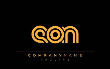 EON Yaratıcı Eşsiz Modern Harf Logosu Tasarımı. Benzersiz bir harf dizaynına sahip stilize logo, soyut minimalist estetik ve modern cazibe sunar.
