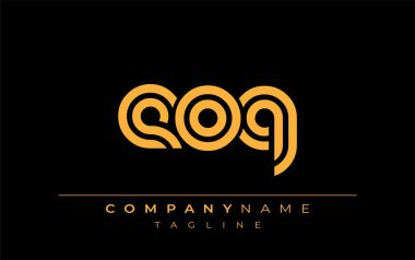 EOQ Yaratıcı Eşsiz Modern Harf Logosu Tasarımı. Benzersiz bir harf dizaynına sahip stilize logo, soyut minimalist estetik ve modern cazibe sunar.