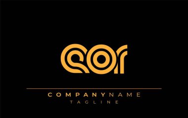 EOR Yaratıcı Eşsiz Modern Harf Logosu Tasarımı. Benzersiz bir harf dizaynına sahip stilize logo, soyut minimalist estetik ve modern cazibe sunar.