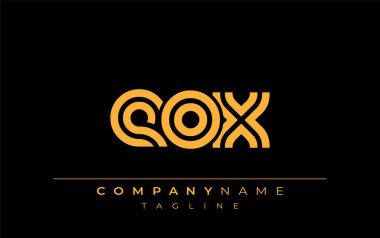 EOX Yaratıcı Eşsiz Modern Harf Logosu Tasarımı. Benzersiz bir harf dizaynına sahip stilize logo, soyut minimalist estetik ve modern cazibe sunar.