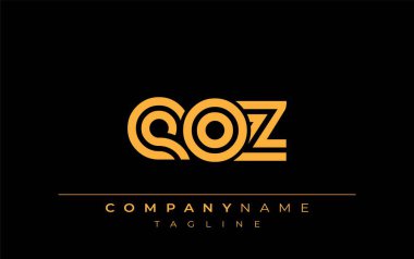 EOZ Yaratıcı Eşsiz Modern Harf Logosu Tasarımı. Benzersiz bir harf dizaynına sahip stilize logo, soyut minimalist estetik ve modern cazibe sunar.