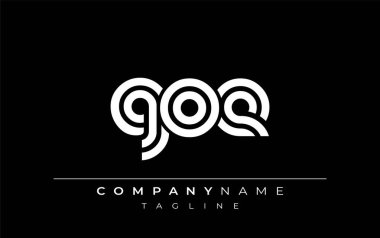 GOE Yaratıcı Eşsiz Modern Harf Logosu Tasarımı. Benzersiz bir harf dizaynına sahip stilize logo, soyut minimalist estetik ve modern cazibe sunar.