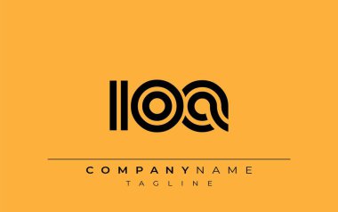 IOA Yaratıcı Eşsiz Modern Harf Logosu Tasarımı. Benzersiz bir harf dizaynına sahip stilize logo, soyut minimalist estetik ve modern cazibe sunar.