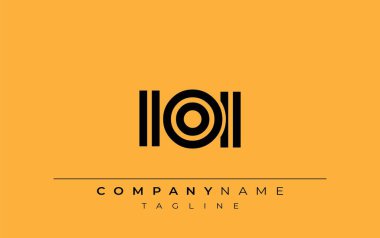 IOI Yaratıcı Eşsiz Modern Harf Logosu Tasarımı. Benzersiz bir harf dizaynına sahip stilize logo, soyut minimalist estetik ve modern cazibe sunar.