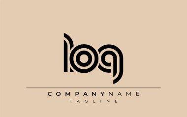 LOQ Yaratıcı Eşsiz Modern Harf Logosu Tasarımı. Benzersiz bir harf dizaynına sahip stilize logo, soyut minimalist estetik ve modern cazibe sunar.