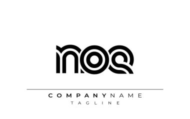 NOE Yaratıcı Eşsiz Modern Harf Logosu Tasarımı. Benzersiz bir harf dizaynına sahip stilize logo, soyut minimalist estetik ve modern cazibe sunar.