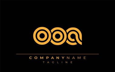 OOA Yaratıcı Eşsiz Modern Harf Logosu Tasarımı. Benzersiz bir harf dizaynına sahip stilize logo, soyut minimalist estetik ve modern cazibe sunar.