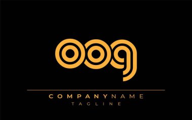 OOG Yaratıcı Eşsiz Modern Harf Logosu Tasarımı. Benzersiz bir harf dizaynına sahip stilize logo, soyut minimalist estetik ve modern cazibe sunar.