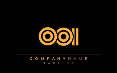 OOI Yaratıcı Eşsiz Modern Harf Logosu Tasarımı. Benzersiz bir harf dizaynına sahip stilize logo, soyut minimalist estetik ve modern cazibe sunar.