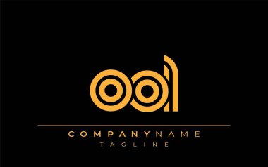 OOL Yaratıcı Eşsiz Modern Harf Logosu Tasarımı. Benzersiz bir harf dizaynına sahip stilize logo, soyut minimalist estetik ve modern cazibe sunar.