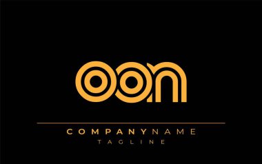 OON Yaratıcı Eşsiz Modern Harf Logosu Tasarımı. Benzersiz bir harf dizaynına sahip stilize logo, soyut minimalist estetik ve modern cazibe sunar.