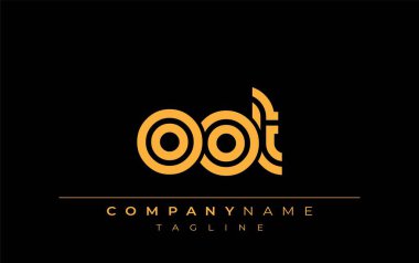 OOT Yaratıcı Eşsiz Modern Harf Logosu Tasarımı. Benzersiz bir harf dizaynına sahip stilize logo, soyut minimalist estetik ve modern cazibe sunar.