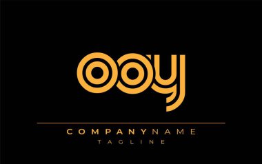 OOY Yaratıcı Eşsiz Modern Harf Logosu Tasarımı. Benzersiz bir harf dizaynına sahip stilize logo, soyut minimalist estetik ve modern cazibe sunar.