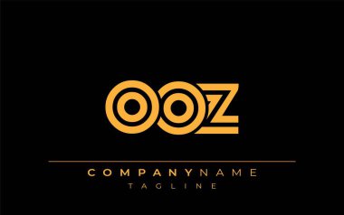 OOZ Yaratıcı Eşsiz Modern Harf Logosu Tasarımı. Benzersiz bir harf dizaynına sahip stilize logo, soyut minimalist estetik ve modern cazibe sunar.
