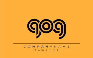 QOG Yaratıcı Eşsiz Modern Harf Logosu Tasarımı. Benzersiz bir harf dizaynına sahip stilize logo, soyut minimalist estetik ve modern cazibe sunar.