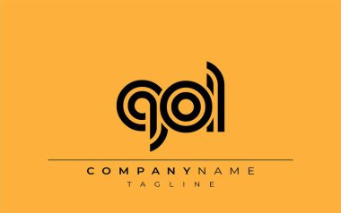 QOL Yaratıcı Eşsiz Modern Harf Logosu Tasarımı. Benzersiz bir harf dizaynına sahip stilize logo, soyut minimalist estetik ve modern cazibe sunar.