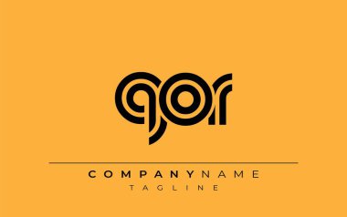 QOR Yaratıcı Eşsiz Modern Harf Logosu Tasarımı. Benzersiz bir harf dizaynına sahip stilize logo, soyut minimalist estetik ve modern cazibe sunar.