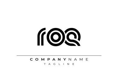 ROE Yaratıcı Eşsiz Modern Harf Logosu Tasarımı. Benzersiz bir harf dizaynına sahip stilize logo, soyut minimalist estetik ve modern cazibe sunar.